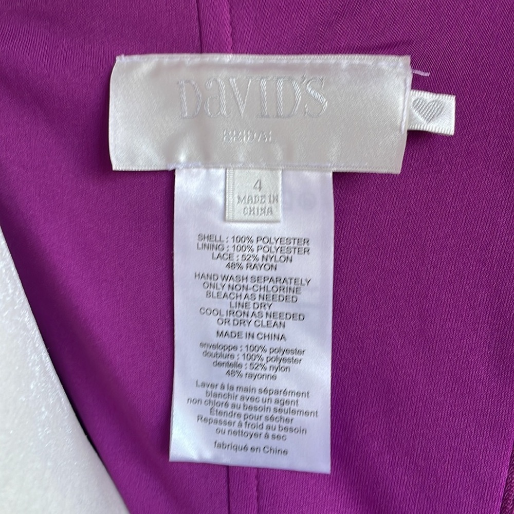 David’s Bridal pink bridesmaids dress - Picture 4 of 5